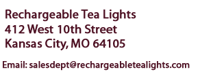 Rechargeable Tea Light Contact Information
